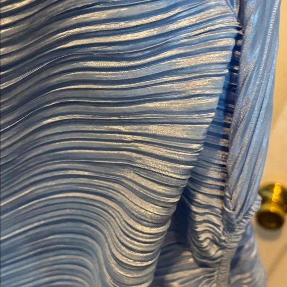 Blue Off-Shoulder Women's Romper - Picture 2 of 2